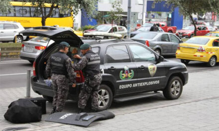 Artefacto explosivo encontrado en Complejo Judicial en Quito