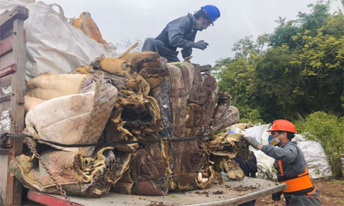 Residuos y desechos peligrosos de Galápagos arribaron a Guayaquil