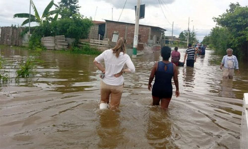 160 personas en albergue debido a las inundaciones en Milagro