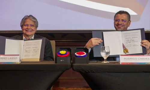 Desestiman artículos del acuerdo comercial firmado entre Ecuador y Costa Rica