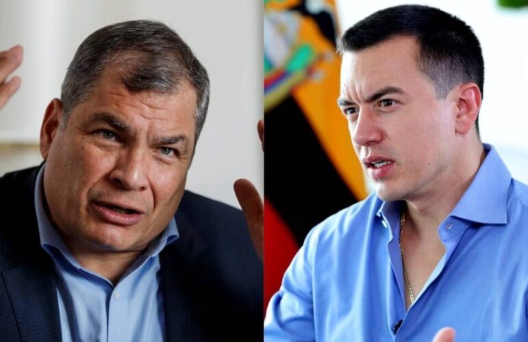 El expresidente Rafael Correa responde ante comentario de Daniel Noboa