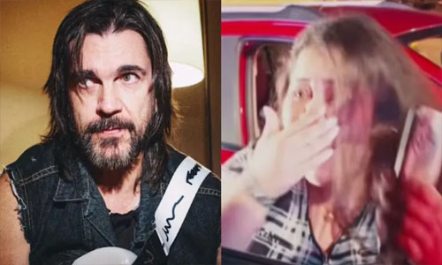 Una fan de Juanes fue sorprendida por el cantante en una carretera