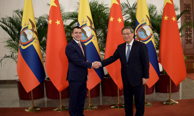 NOBOA REAFIRMA ALIANZA ECUADOR CHINA EN ENCUENTRO CON LI QIANG.