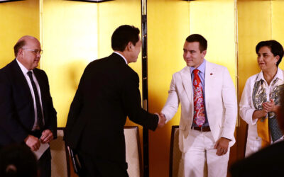 Daniel Noboa impulsa acuerdo comercial Ecuador Japón en histórica visita oficial a Tokio.